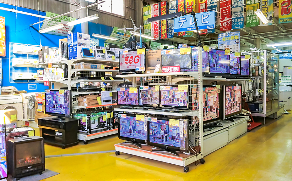 店内風景 全品清掃済み