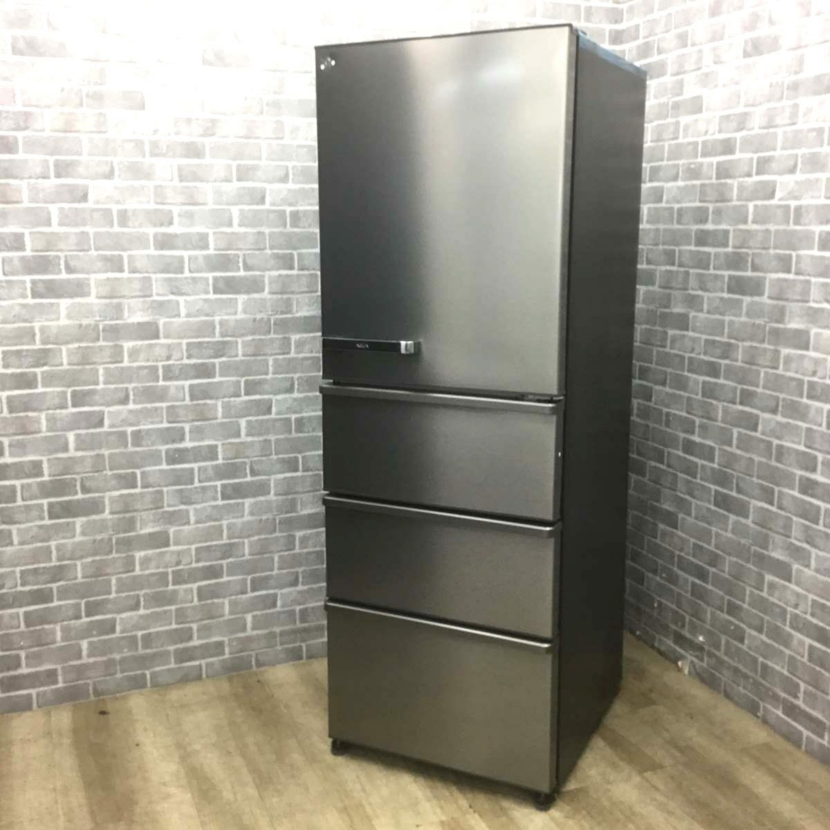 AQUA 冷蔵庫 4ドア 430L 右開き AQR-V43P(S)