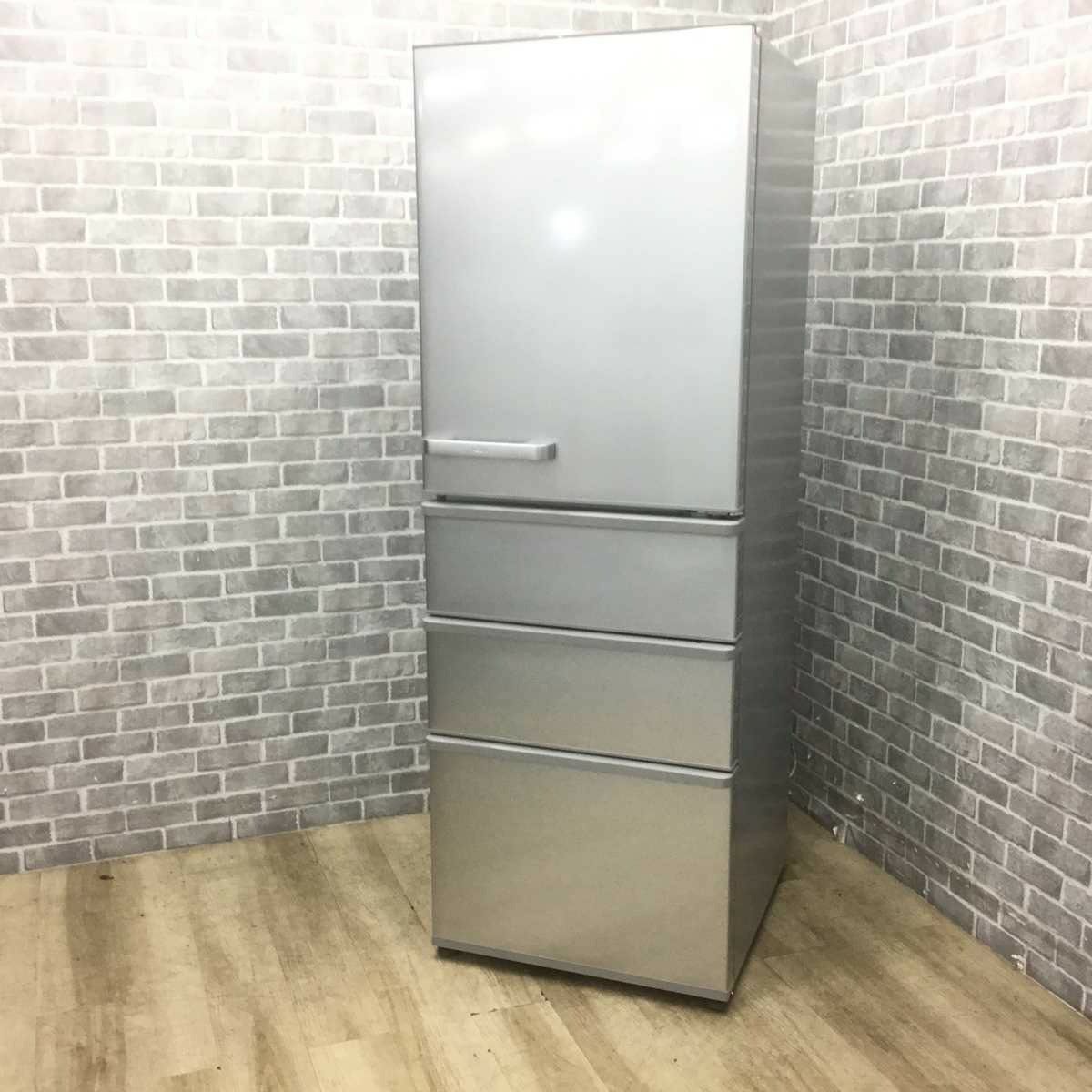 AQUA 冷蔵庫 4ドア 355L 右開き AQR-36P(S) 2023年製