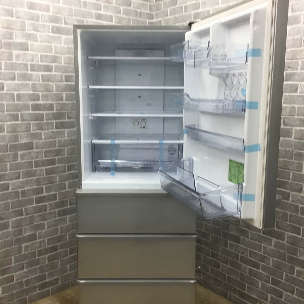 AQUA 冷蔵庫 4ドア 355L 右開き AQR-36P(S) 2023年製