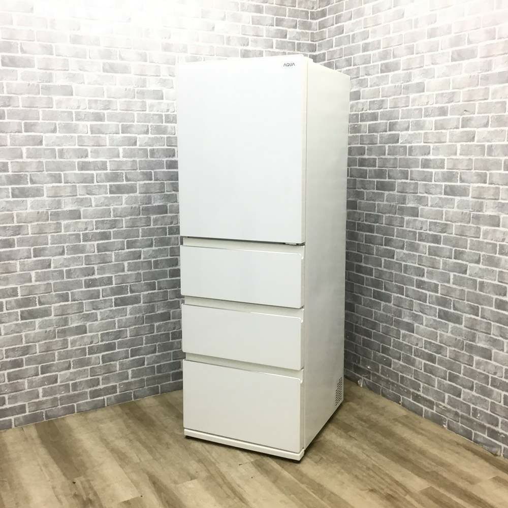 AQUA 冷蔵庫 4ドア 430L 右開き AQR-VZ43P(W)
