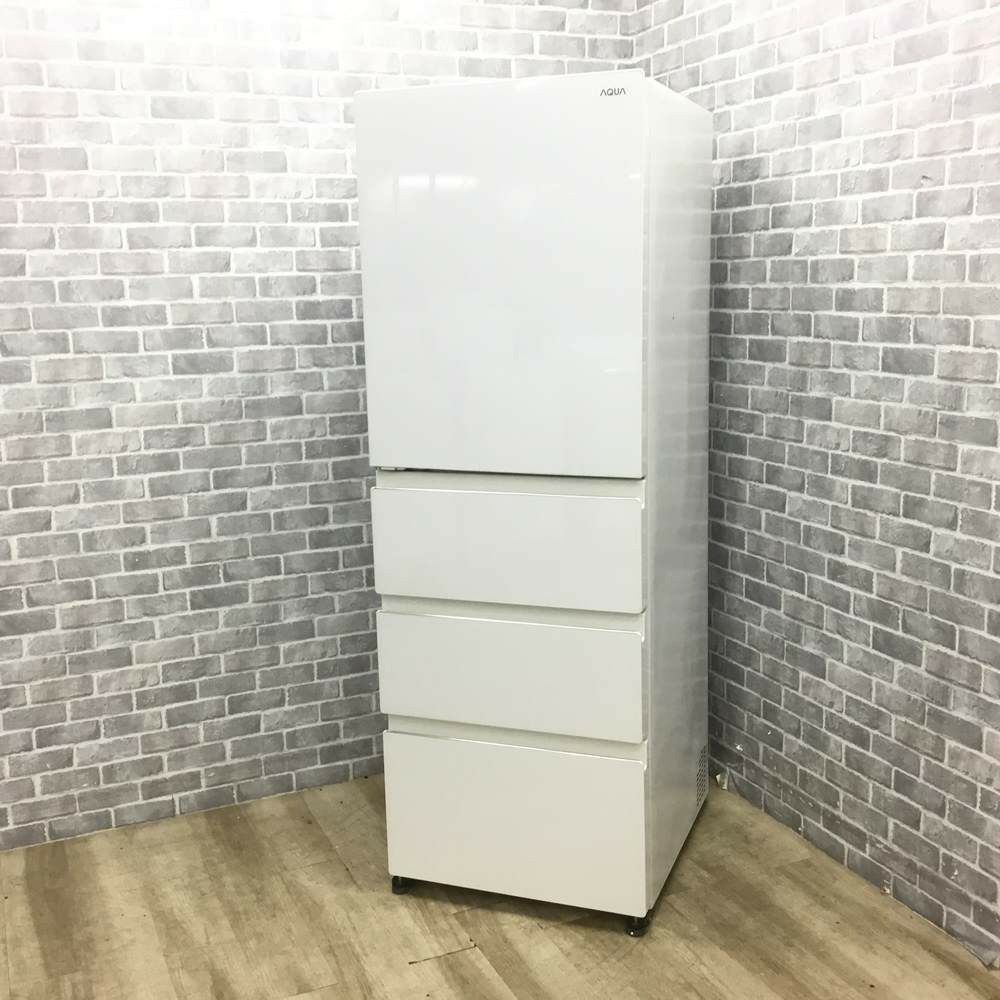 AQUA 冷蔵庫 4ドア 430L 左開き AQR-VZ43PL(W) 2023年製