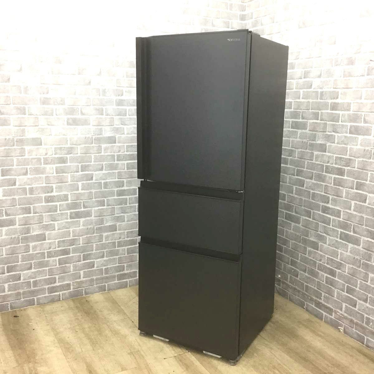 東芝 冷蔵庫 3ドア 326L VEGETA 2022年製 GR-T33SC(KZ) 右開き