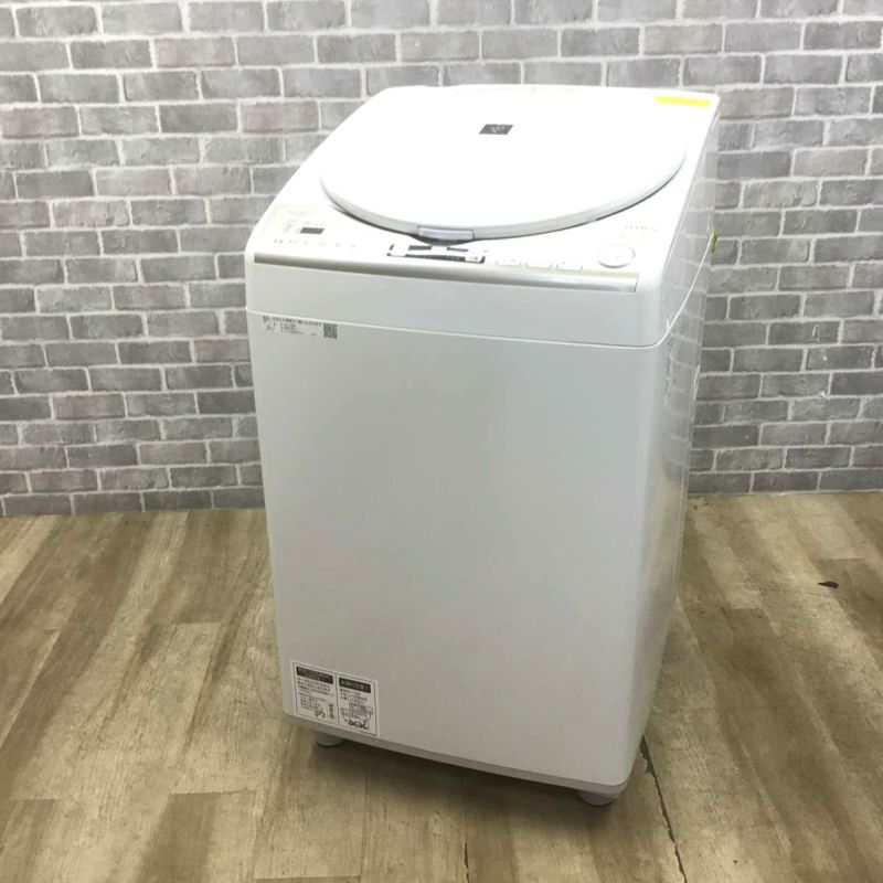 SHARP 洗濯乾燥機 洗濯容量 8.0kg 乾燥容量 4.5kg ES-TX8CKS 2019年式