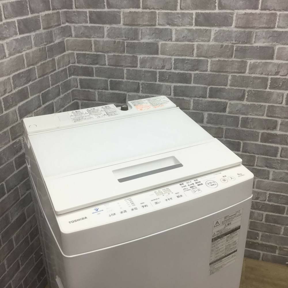 東芝 洗濯機 8.0kg ZABOON  AW-8D8(W) 2020年式