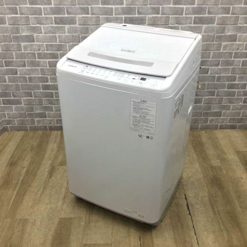 日立 洗濯機 8.0kg ビートウォッシュ BW-V80J 2023年式