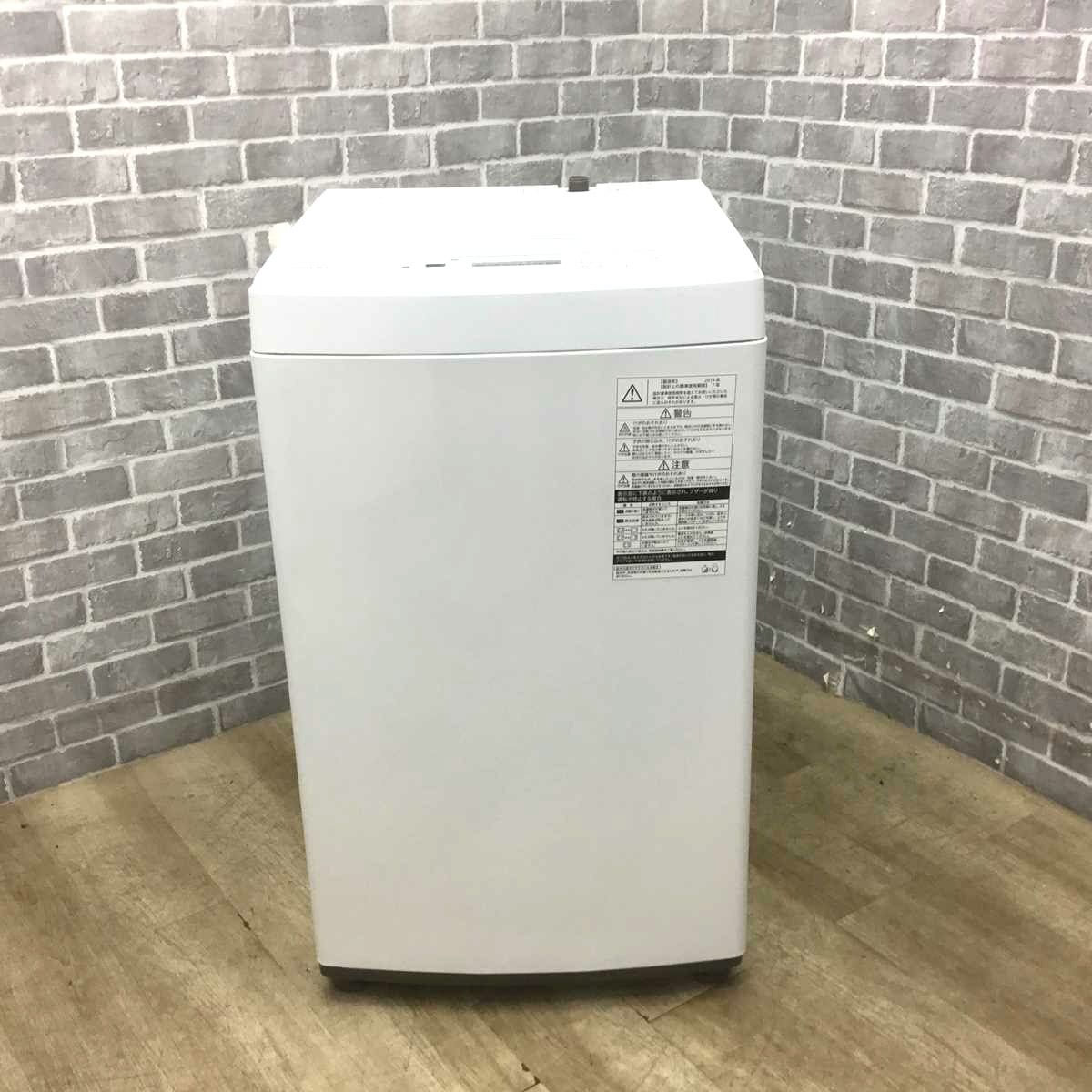 東芝 洗濯機 4.5kg AW-45M7(W) 2019年式