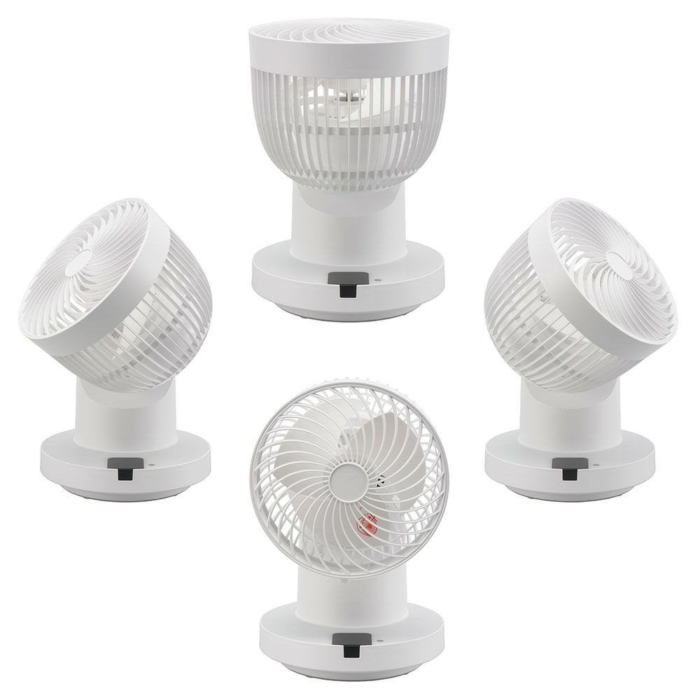 【新品】オーム電機 サーキュレーター 360度自動首振 リモコン付 USB給電 FF-SQ862TC-FW