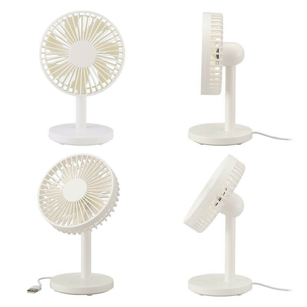 【新品】オーム電機 卓上扇風機 USBミニファン KIS-U11TPBB-W