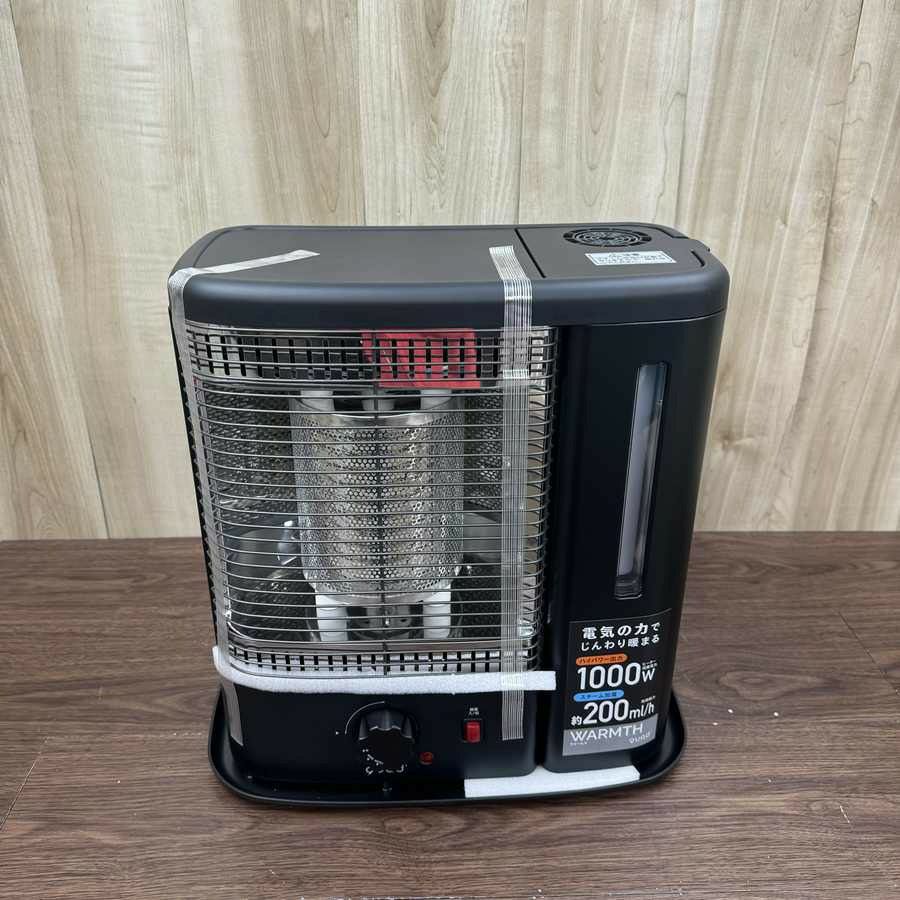 【新品】スチーム加湿機能付電気ストーブ 1000W QS213-BK 2022年式