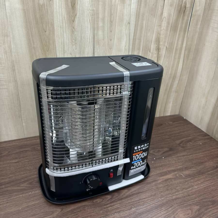 【新品】スチーム加湿機能付電気ストーブ 1000W QS213-BK 2022年式