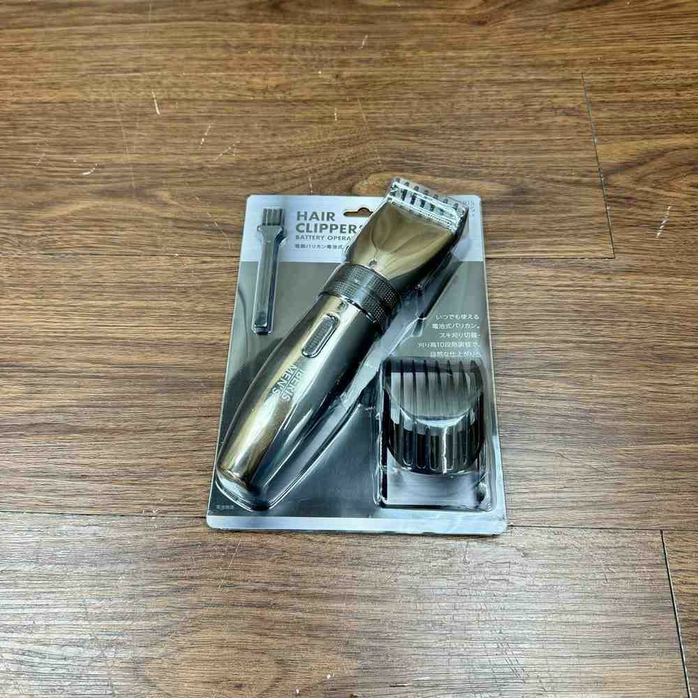 オーム電機 電動バリカン 電池式