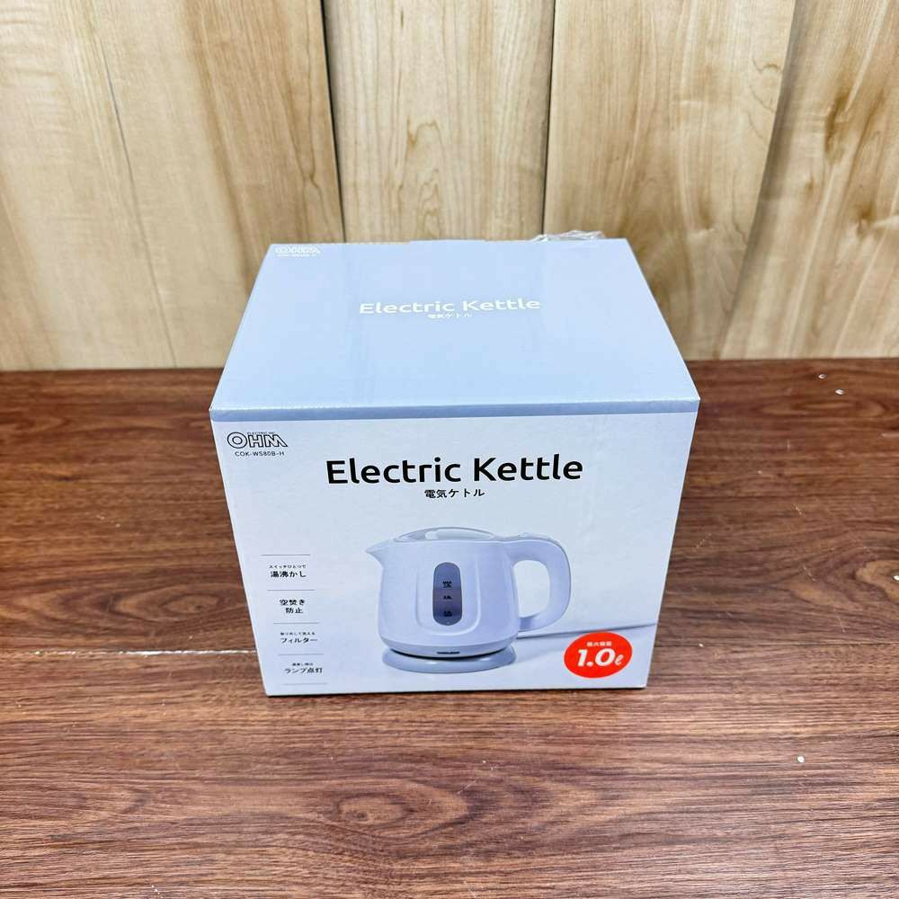 オーム電機 電気ケトル 1.0L