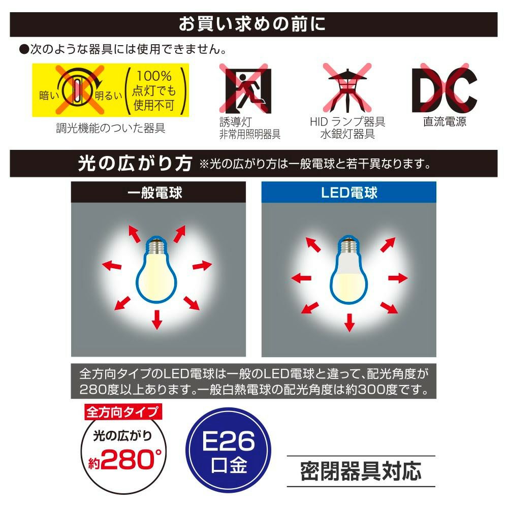 オーム電機 LED電球 100形 昼光色