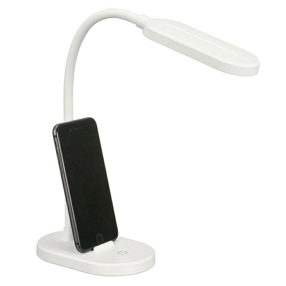 オーム電機 LEDデスクライト170 lm/昼光色スマホスタンド付