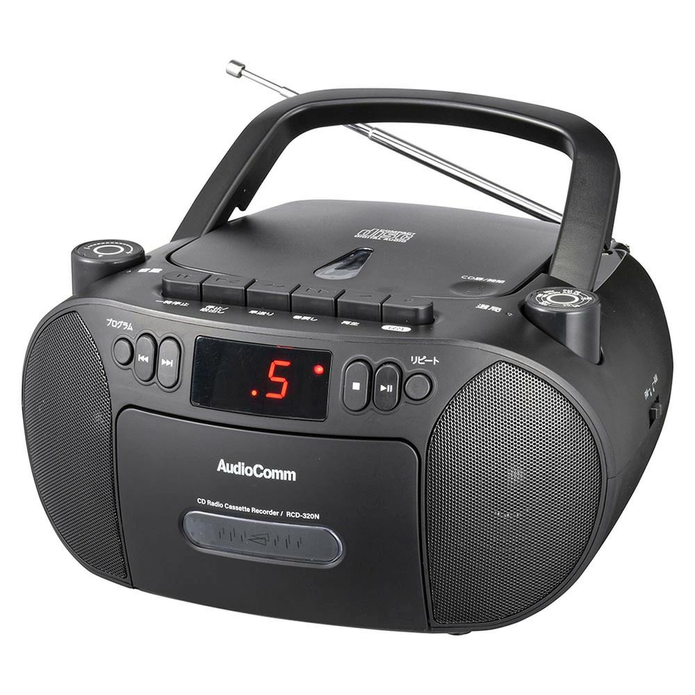 オーム電機 CDラジオカセットレコーダー