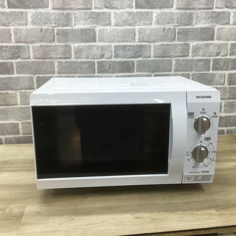 IRISOHYAMA 電子レンジ 700W 18L 西日本60hz専用 フラットテーブル 2022年製