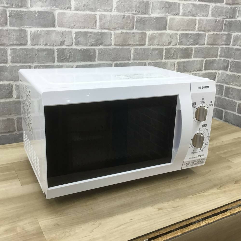 IRISOHYAMA 電子レンジ 700W 18L 西日本60hz専用 フラットテーブル 2022年製
