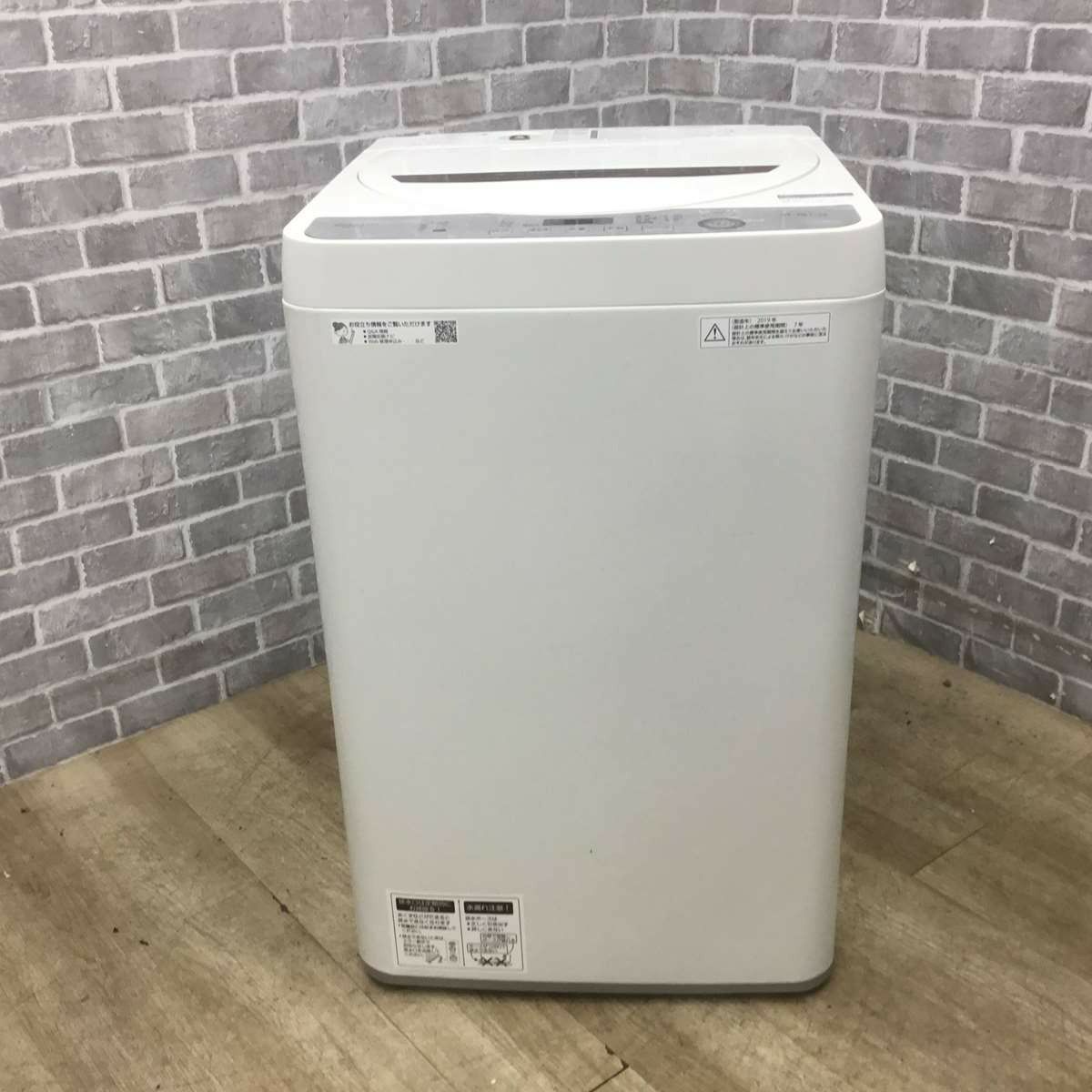 SHARP 全自動洗濯機 4.5kg 2019年製