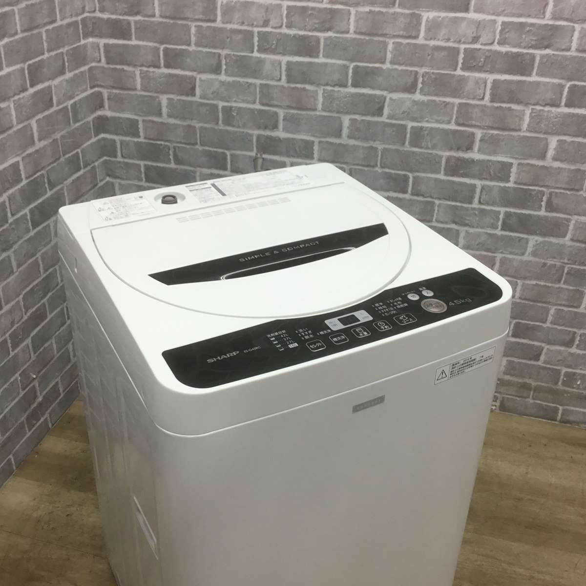 SHARP 全自動洗濯機 4.5kg 2016年製