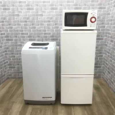 3点お買得セット/SHARP/洗濯機/SHARP/冷蔵庫/コンフィー／電子レンジ SHARP 中古家電セット 一人暮らし 3点 冷蔵庫 洗濯機 電子レンジ