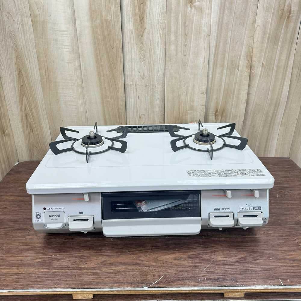 リンナイ ガスコンロ LPガス 約59cm幅 右強火力 2023年製