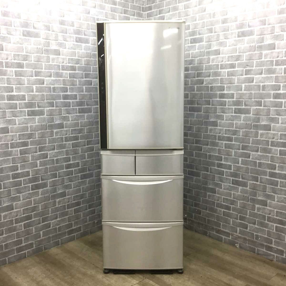 パナソニック 5ドア 冷蔵庫 426L 右開き シャンパン NR-E430V-N 2015年製