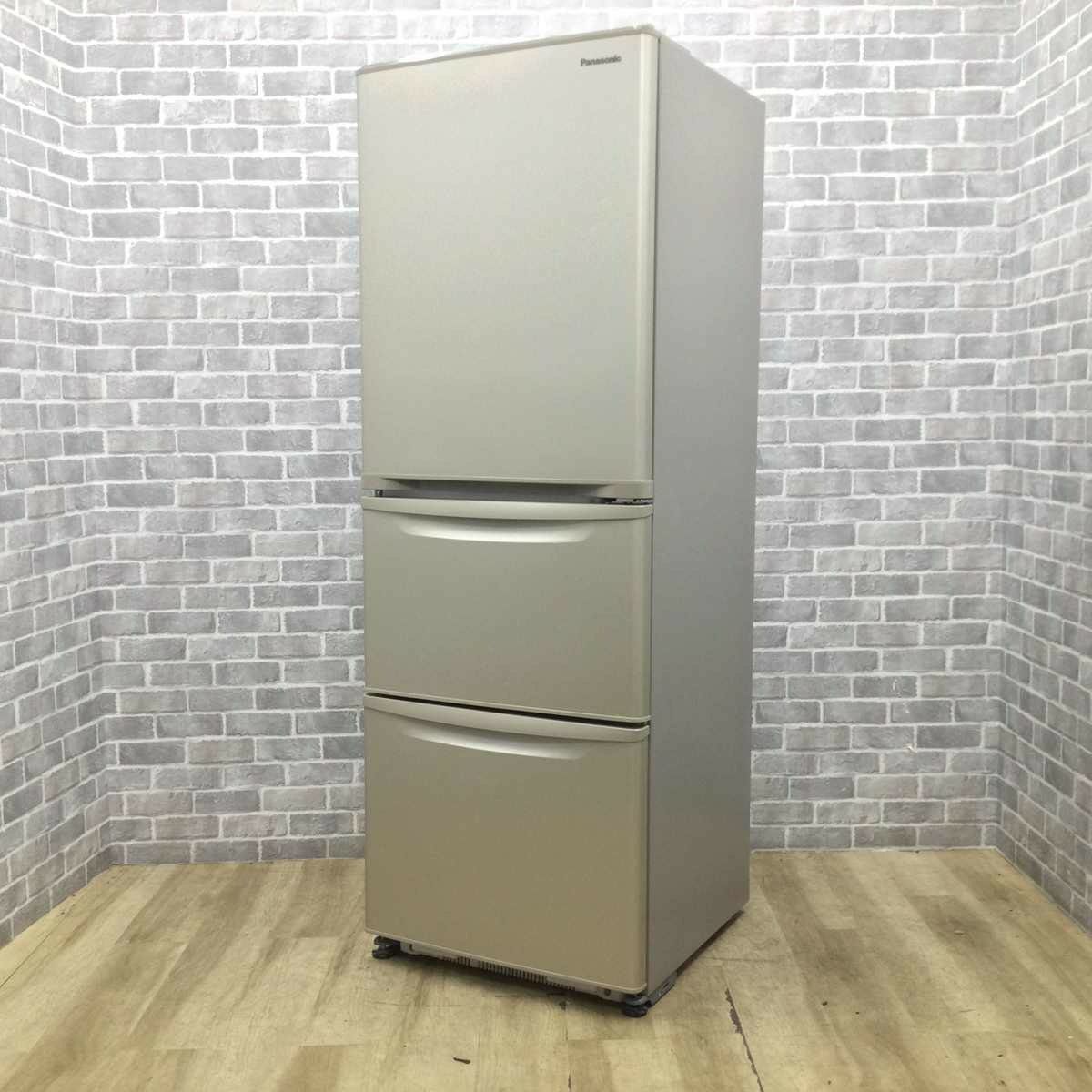 パナソニック 冷蔵庫 3ドア 335L 右開き グレイスゴールド NR-C344C-N 2023年製