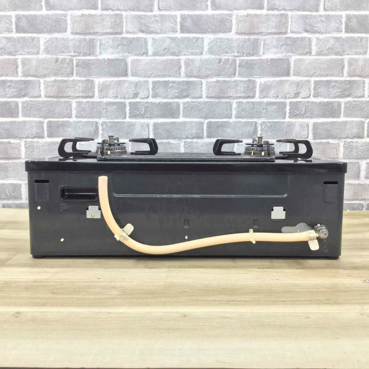 パロマ ガスコンロ 都市ガス 約59cm幅【水無し両面グリル】 ブラック IC-735WA-L 2021年製