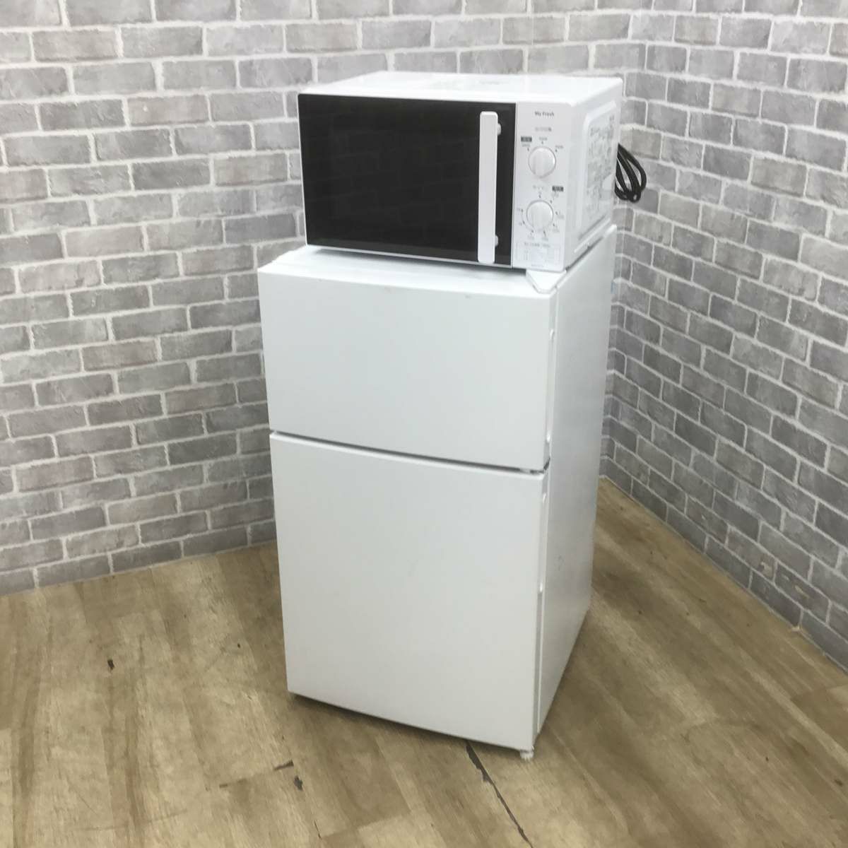 家電セット 2点セット マクスゼン 冷蔵庫 87L  東芝 電子レンジ
