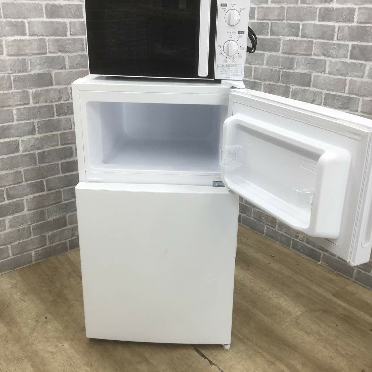 家電セット 2点セット マクスゼン 冷蔵庫 87L  東芝 電子レンジ