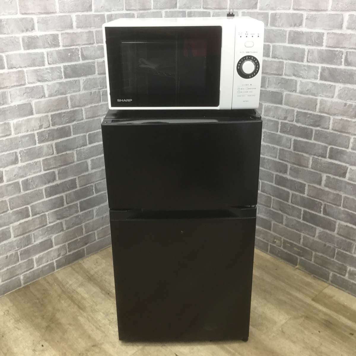 家電セット 2点セット アイリスオーヤマ 冷蔵庫 87L シャープ 電子レンジ