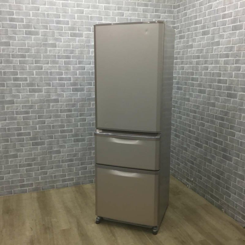 MITSUBISHI 3ドア冷蔵庫 MR-C37Z-P1 370L 2016年製