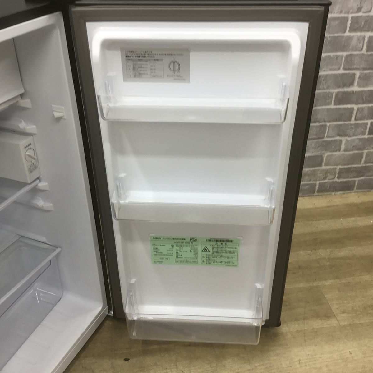 アクア 冷蔵庫 1ドア 90L 右開き ブラック AQR-9P 2023年製 | リユース
