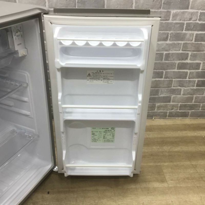 アクア 冷蔵庫 1ドア 75L 右開き シルバー AQR-8G 2021年製 | リユース