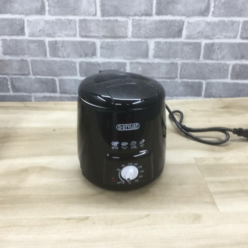D-STYLIST おひとりフライヤー 0.6L ブラック KDFY-06A 2019年製