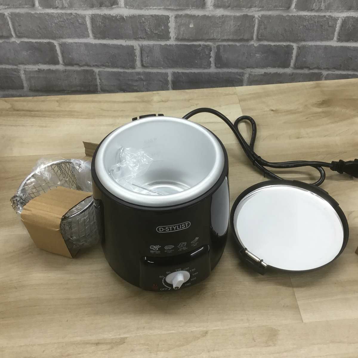 D-STYLIST おひとりフライヤー 0.6L ブラック KDFY-06A 2019年製