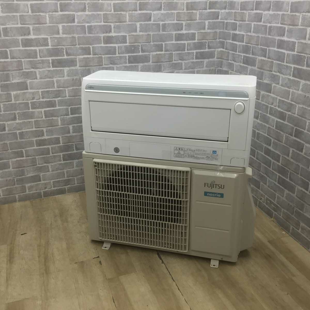 富士通 エアコン 2.2kw ノクリア 人感センサー・自動お掃除機能搭載  ホワイト AS-M22H-W 2018年製