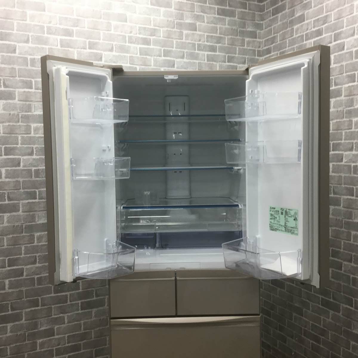 三菱電機 冷蔵庫 6ドア 503L フレンチドア グレイングレージュ MR-MX50H-C 2022年製