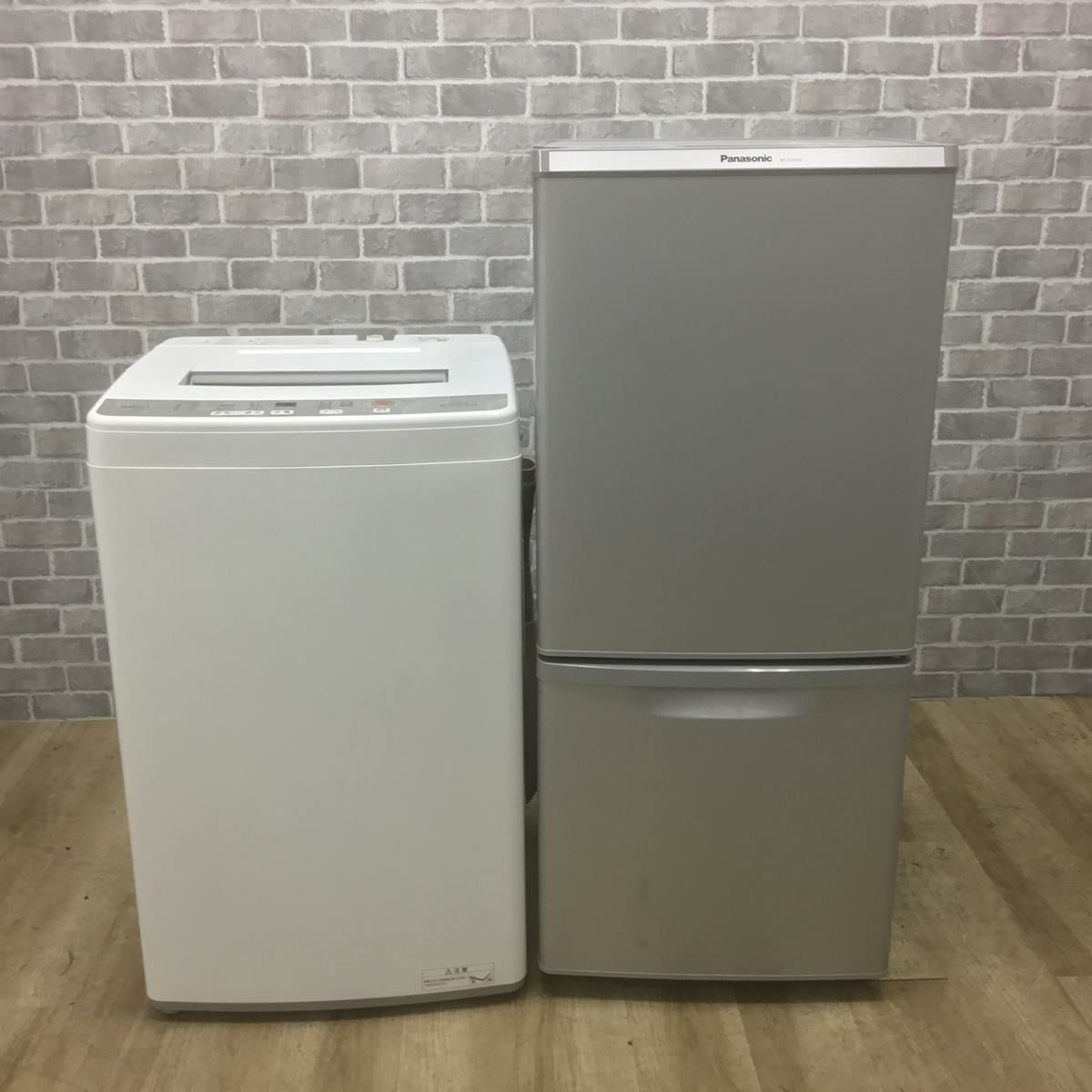 家電セット 2点セット 冷蔵庫 パナソニック 138L 洗濯機 アクア 6.0kg