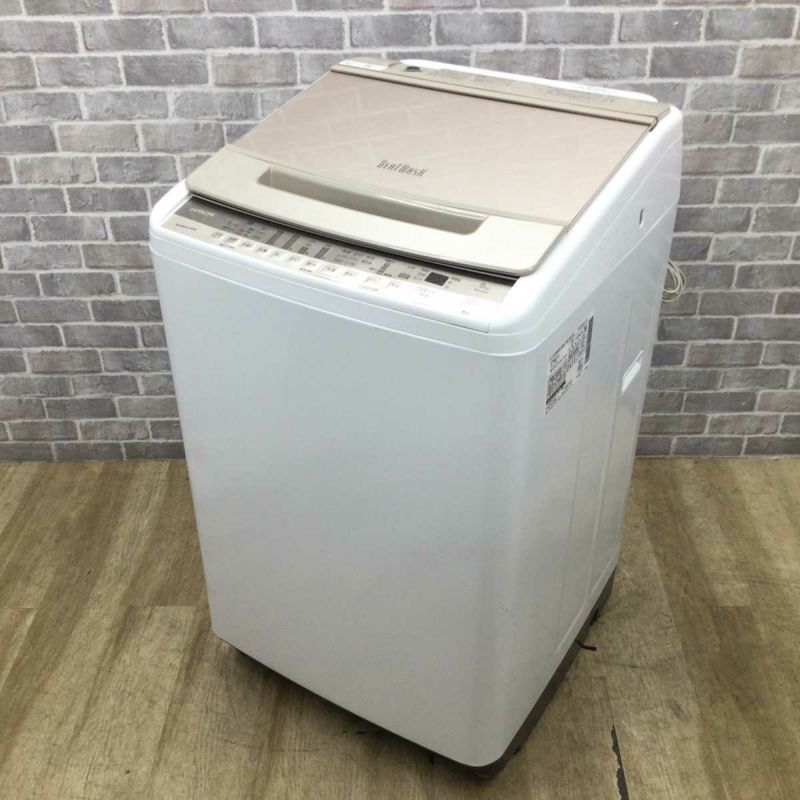 日立 洗濯機 8.0kg 縦型 ホワイト BW-V80F 2021年製