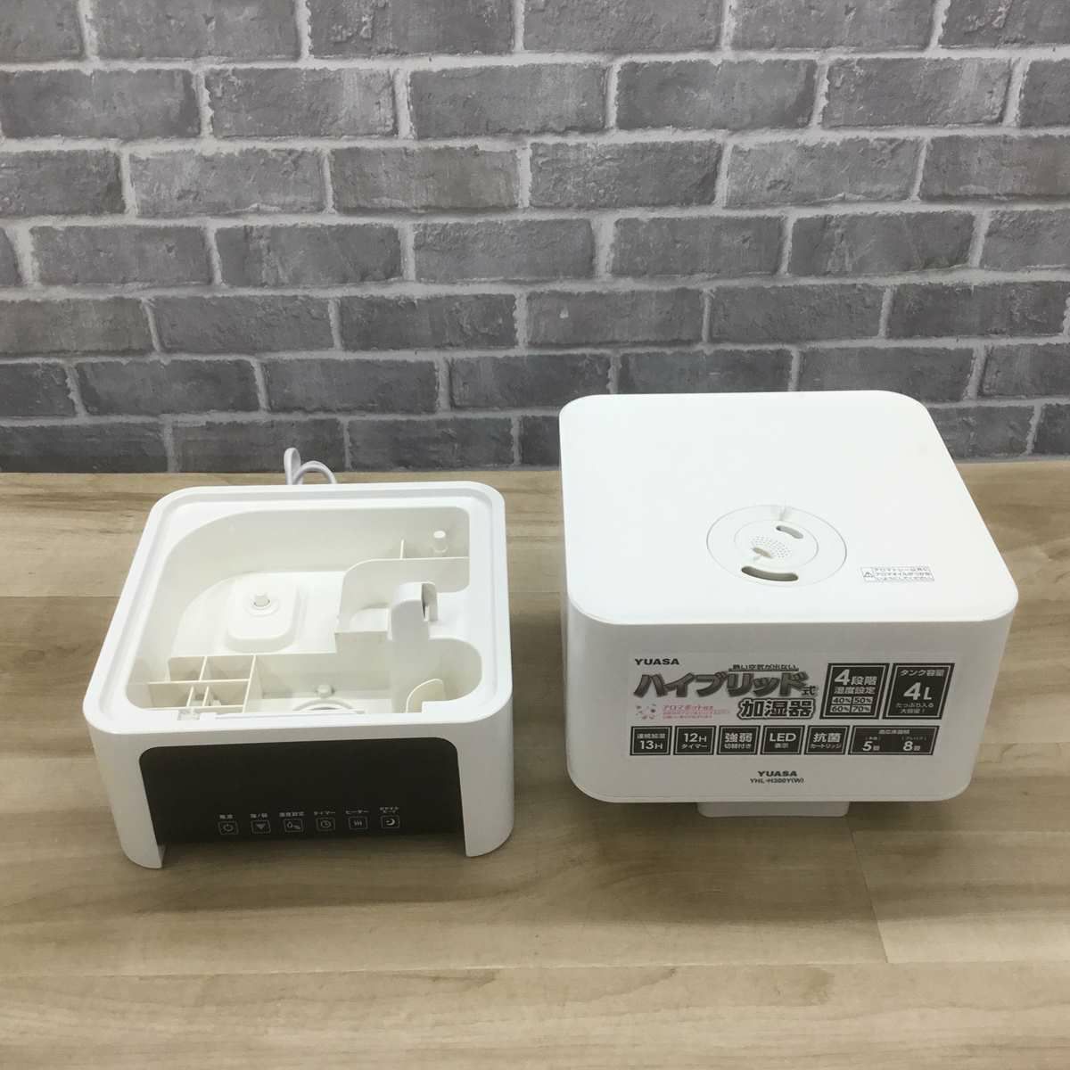 ユアサプライムス 加湿器 ハイブリット式 8 畳 ホワイト YHL-H300Y-W 2018年製
