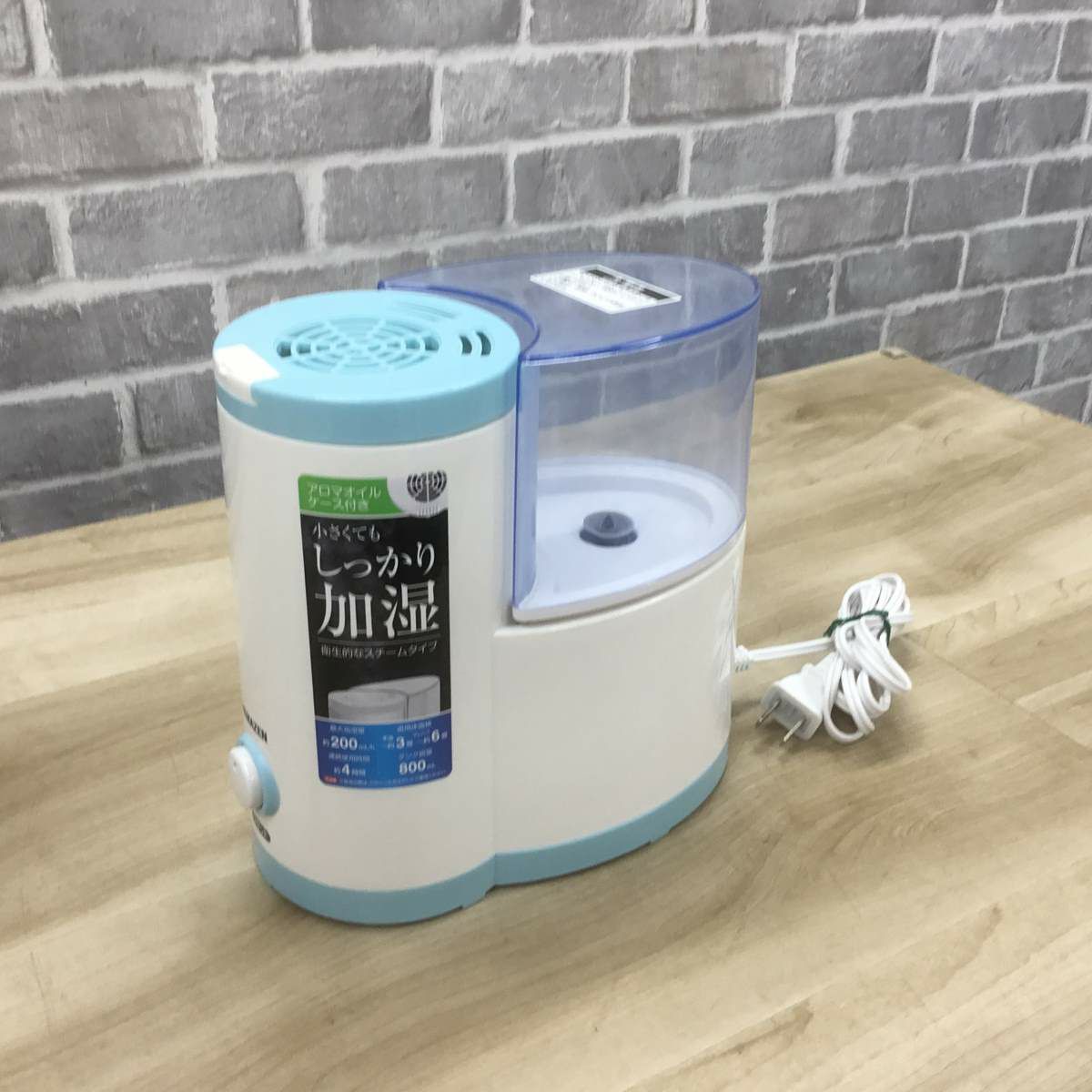 ヤマゼン スチーム式 加湿器  木造 約3畳 ホワイト KSI-A085 2021年製