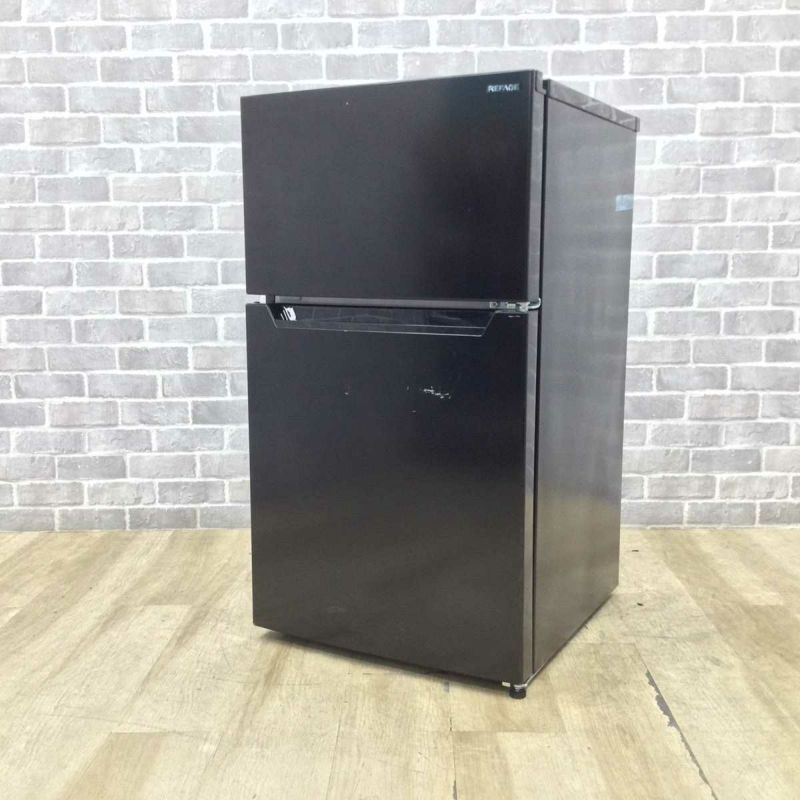 ヤマダ電機  REFAGE 冷蔵庫 2ドア 87L 右開き ブラック YRZC09LK 2023年製