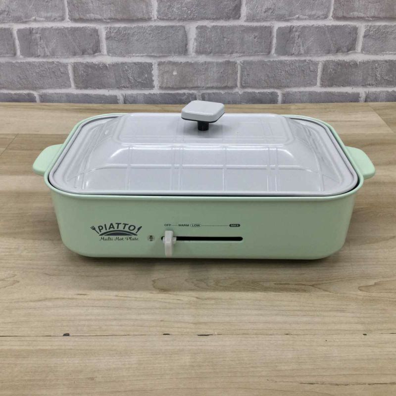 ホットプレート1200W レトログリーン AHP-202 2023年製