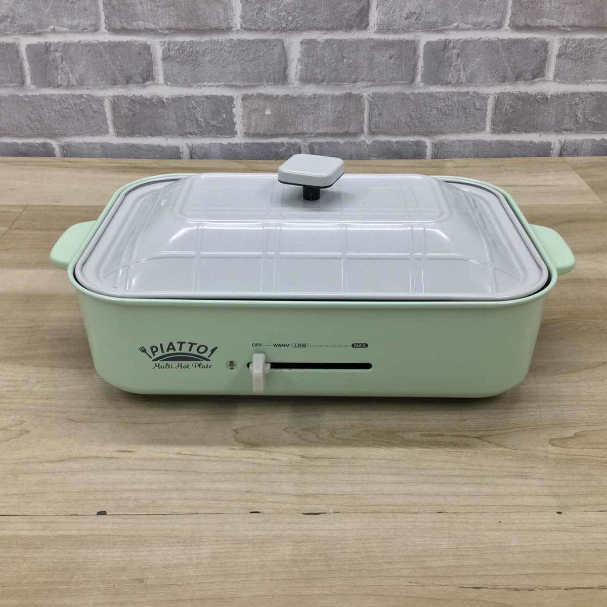 ホットプレート1200W レトログリーン AHP-202 2023年製