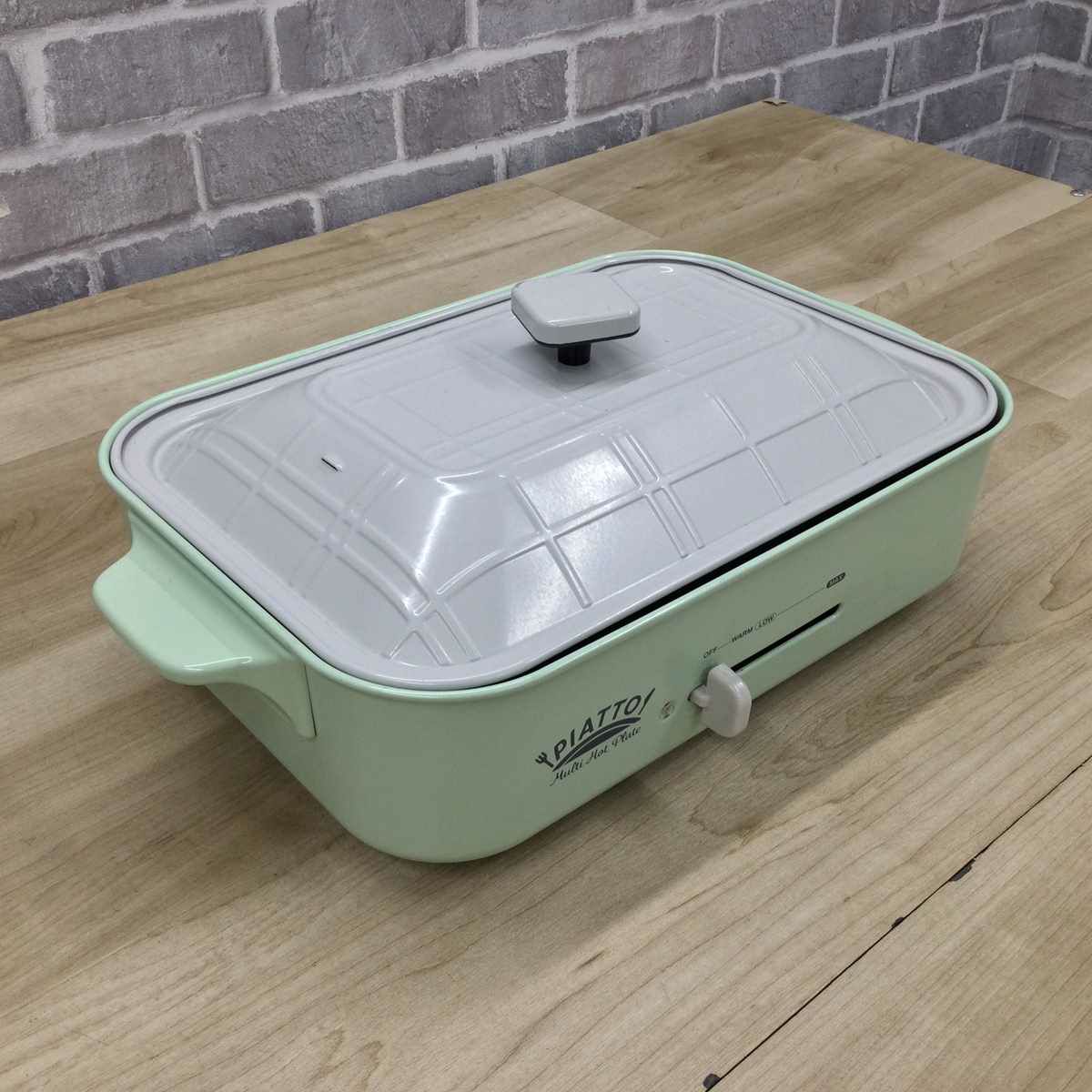 ホットプレート1200W レトログリーン AHP-202 2023年製