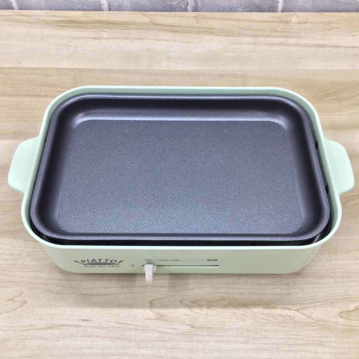 ホットプレート1200W レトログリーン AHP-202 2023年製