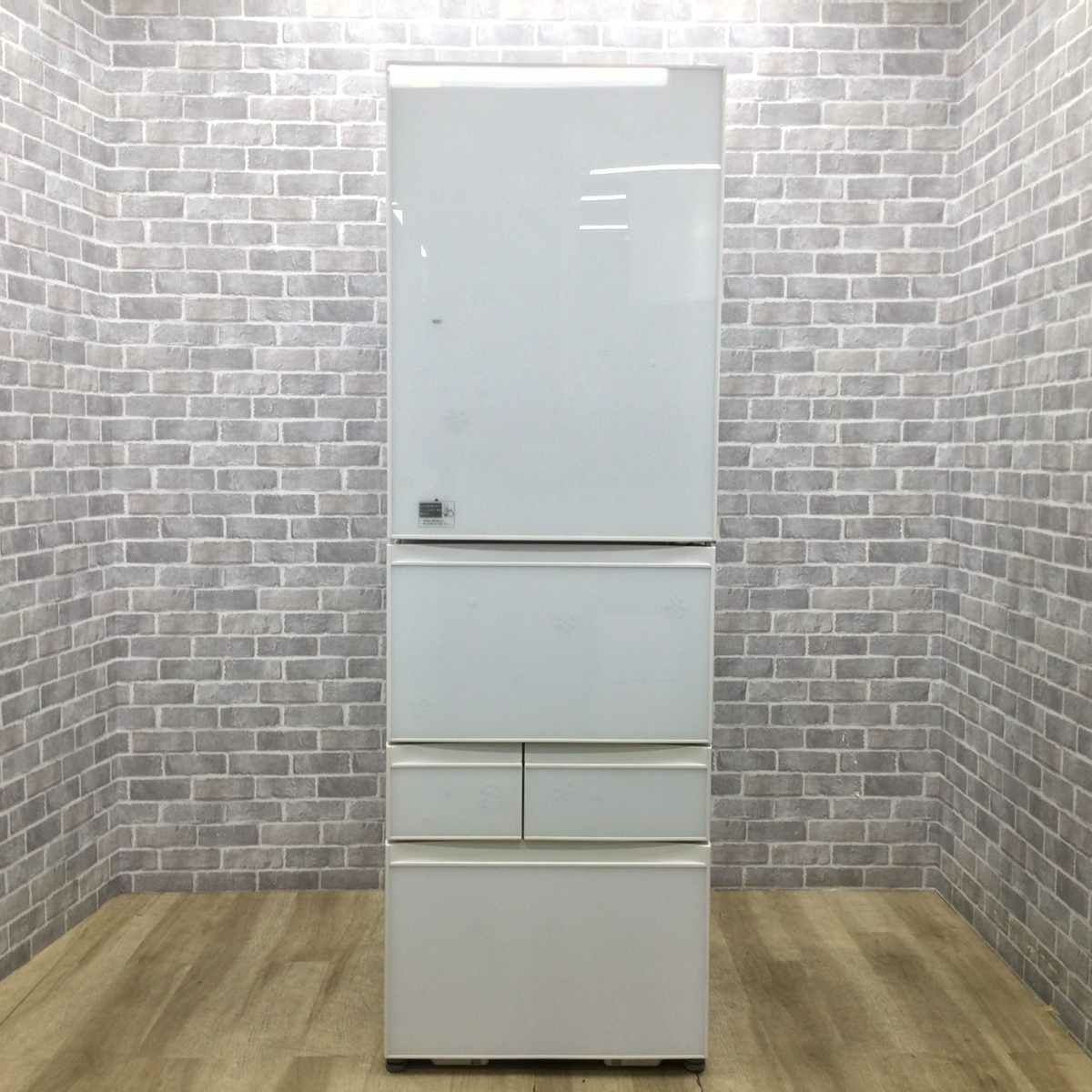 東芝 VEGETA 冷蔵庫 5ドア 410L 右開き ホワイト GR-K41GXV(ZW) 2017年製