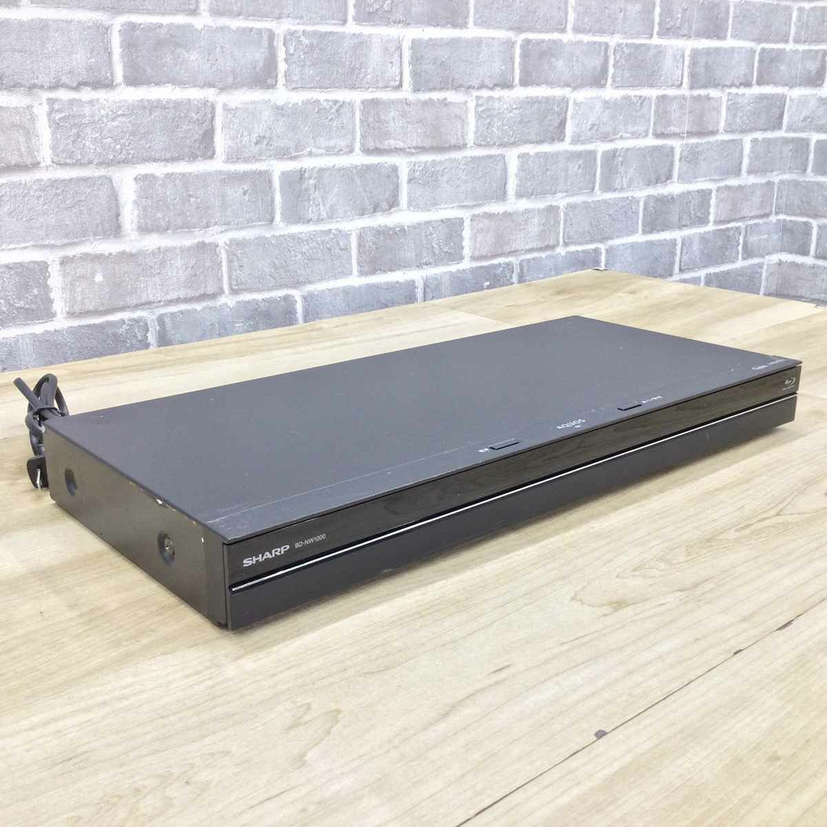 シャープ AQUOS ブルーレイレコーダー HDD1TB 2番組同時録画 ブラック BD-NW1000 2016年製